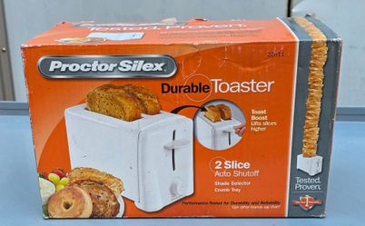 Proctor Silex 2-Slice Durable Toaster (White) – Model 22611