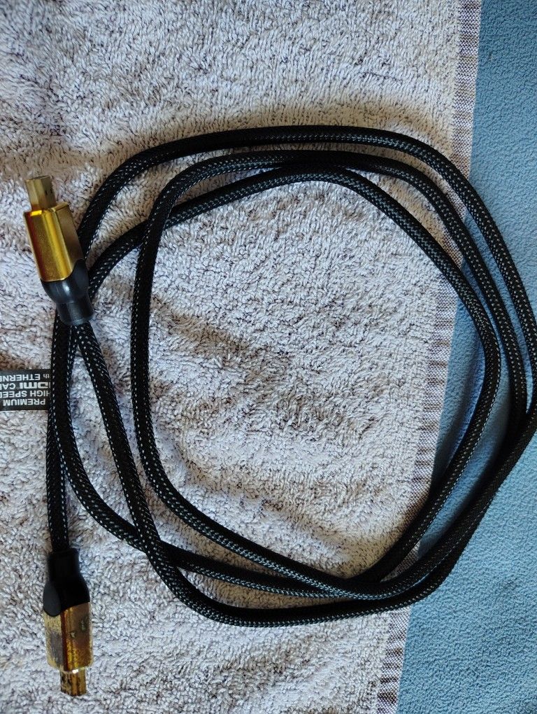 HDMI Cords Gold Tip $15 Black Cord $10