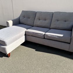 Gray Sectional Sofa Couch - FREE DELIVERY 🚚 