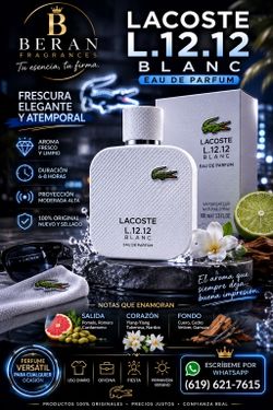 🐊 Lacoste Blanc EDP 3.3 oz | 100% Original