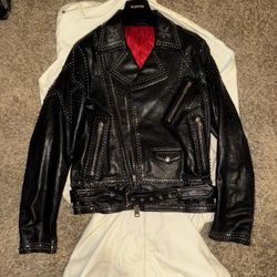 Valentino Leather Rockstar Jacket (Rare) Brand New $2k 