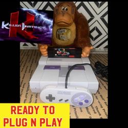 Super nintendo with killer instinct READY TO PLUG N PLAY