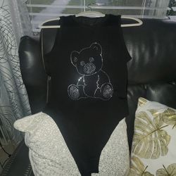 Cute Rhinestone Bodysuit Brand New