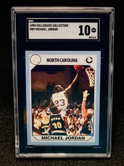 1990 Collegiate Collection Michael Jordan SGC 10 Gem Mint