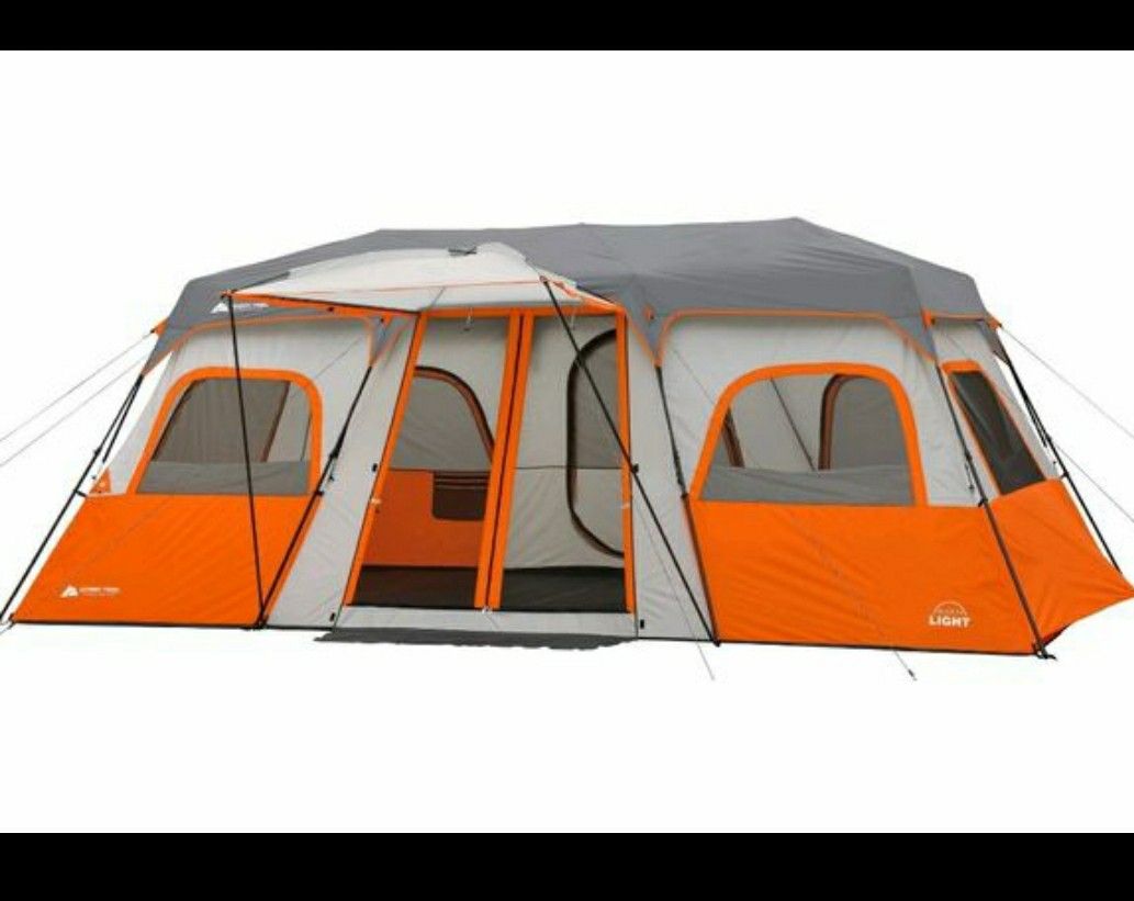 Ozark Trail 12-Person Instant Cabin Tent with Built-in Lights