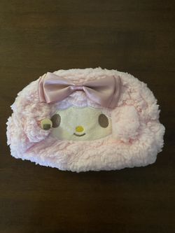 fluffy makeup bag