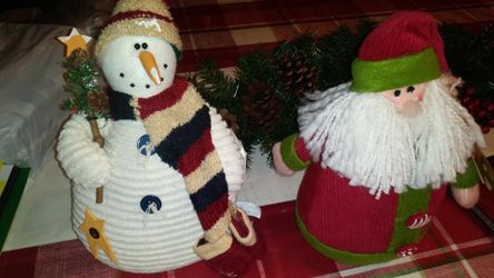 Santa and snowman