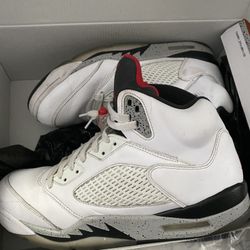 Retro Jordan 5 White Cement