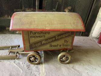 Charming Vintage Wood Wagon Decor