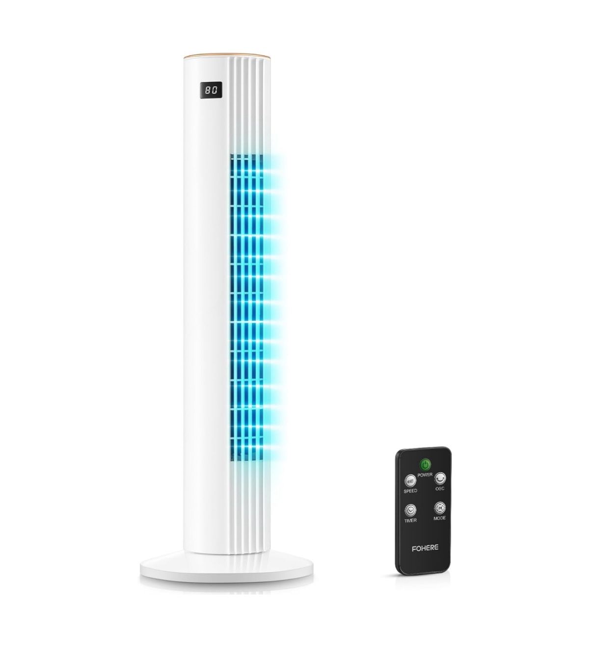 Tower Fan for Bedroom, Quiet Oscillating Floor Fans