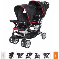 Baby Trend Double Stroller Red And Black