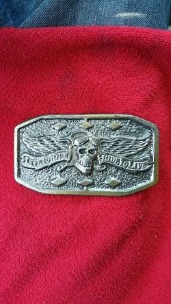 1984 live to ride ride to live belt buckle serial number d.1409