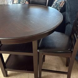 Dinette $650 with four stools or chairs comes low or high