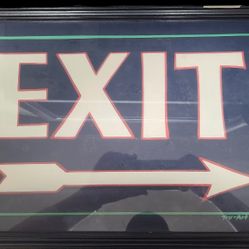 The Great Escape: Industrial Exit Sign