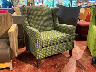 Sounders Blue & Green Wingback Armchair