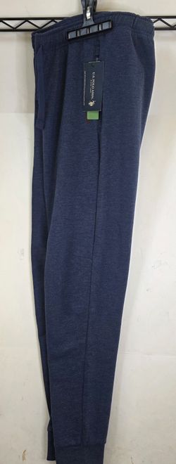 U.S. Polo Assn Blue Heather Fleece Active Jogger Pants Mens Size Medium 