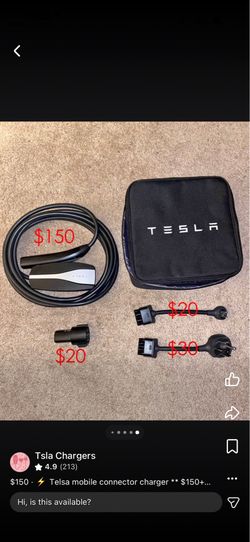 ⚡️ Telsa mobile connector** $150+up - Price options in description
