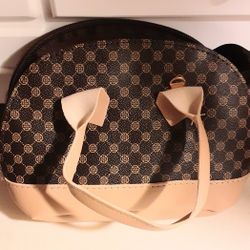 Two Tone Coin Print Faux Leather Mini Satchel Purse 