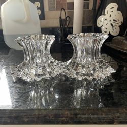 Crystal Partylite Candle Holders