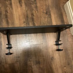 Clamp on Desk Hutch or monitor stand