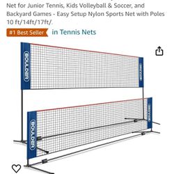 Boulder Badminton Pickleball Tennis Soccer Volleyball Net New