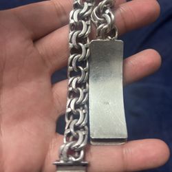 64 gram 925 silver chino link esclava