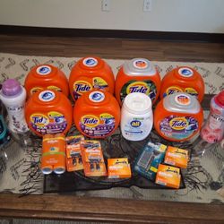 Tide Pods, Laundry Beads, Gillette Razors