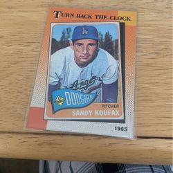 Baseball card Sandy Koufax
