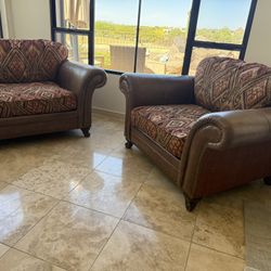 Oversized Southwest Deep Seat Club Chairs (2)