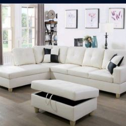 Sectional And Ottoman 