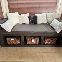 Custom bench with storage $150