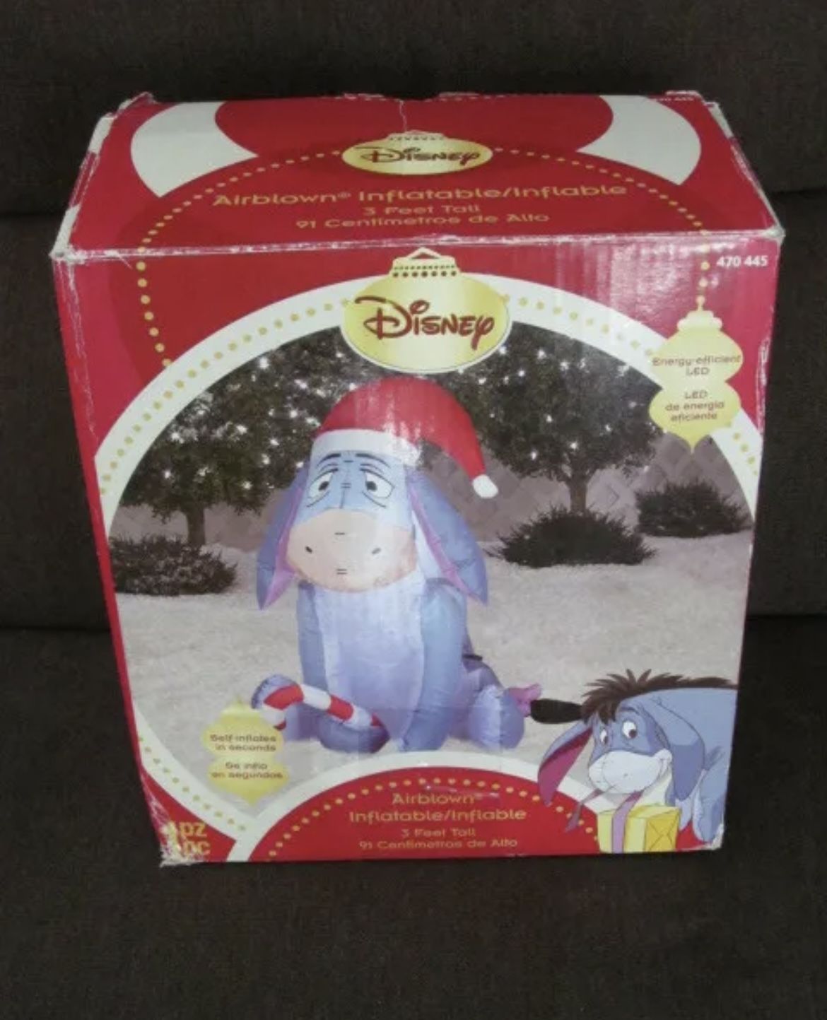 RARE Disney Eeyore 3 Ft. Holiday Airblown Inflatable