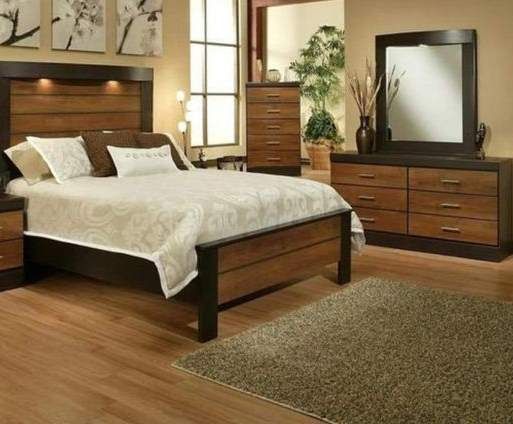 BRAND NEW 4 PC QUEEN SIZE BEDROOM SET BED DRESSER MIRROR NIGHTSTAND NEW FURNITURE ADD MATTRESS AVAILABLE USA MEXICO FURNITURE KOXK