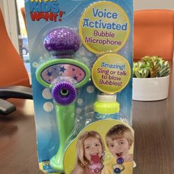 New What Kids Want Voice Activated Bubble Microphone