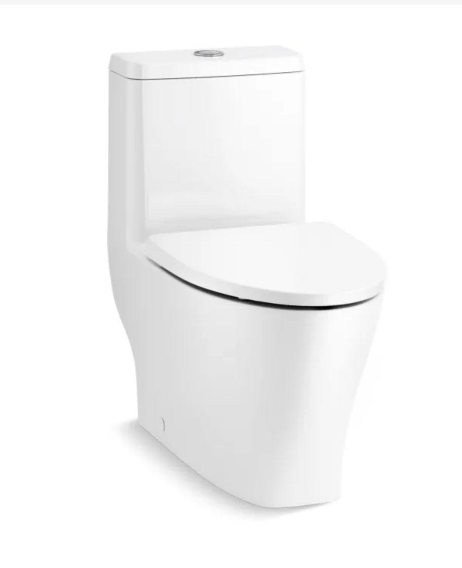 Kohler Reach 0.8 / 1.28 GPF Dual Flush One Piece Elongated Toilet with Actuator Flush - Seat Included
