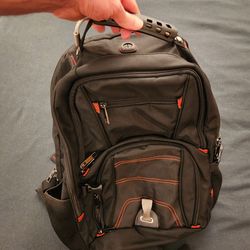Reinforced school/travel backpack with charging cable