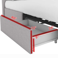 Bed Bottom Drawers Storage Unit 