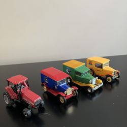 Vintage Matchbox Brewery Ford Trucks & Case Tractor