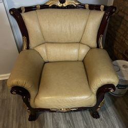 Oversized Leather Chair 