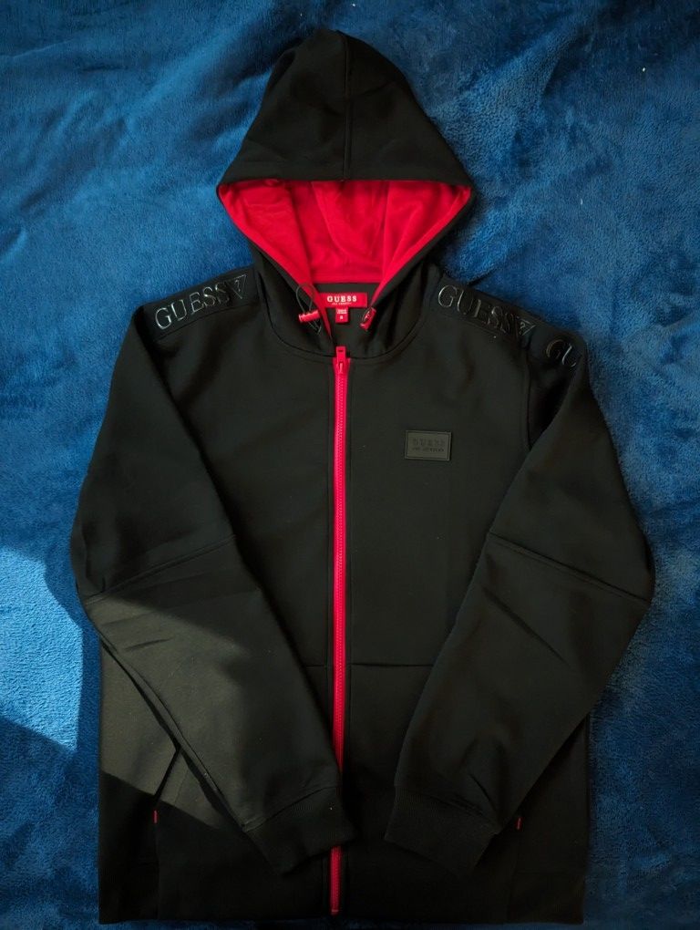 Guess Black Zip UP Hoodie 