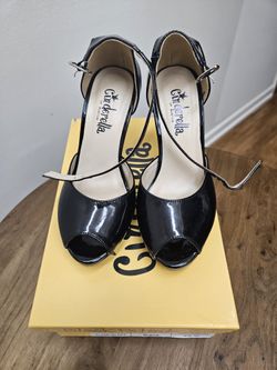 Black Paten Leather Heels