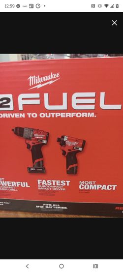 Milwaukee M12 fuel combo set