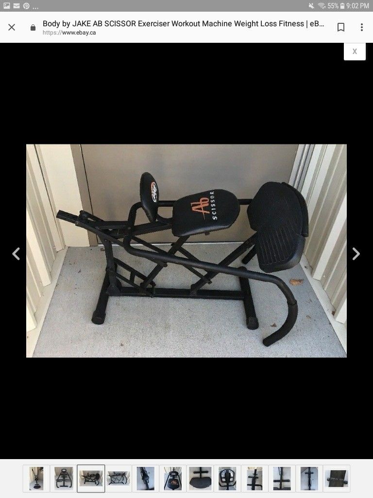 Body by JAKE AB SCISSOR Exercise Abdominal Crunch Workout Machine Core