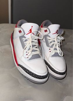 Fire red 3s used (lightly used) no box 11.5