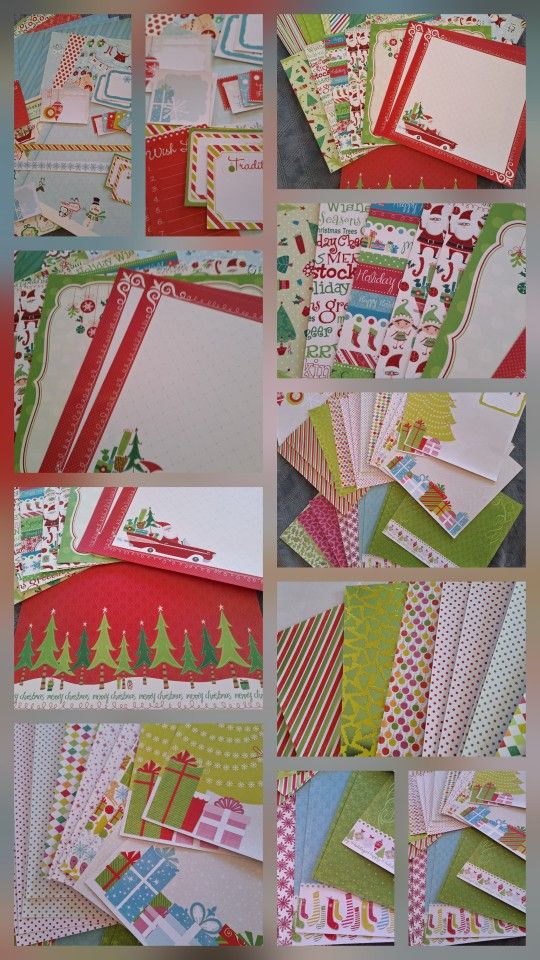 Huge Christmas Card And Scrapbooking Lot