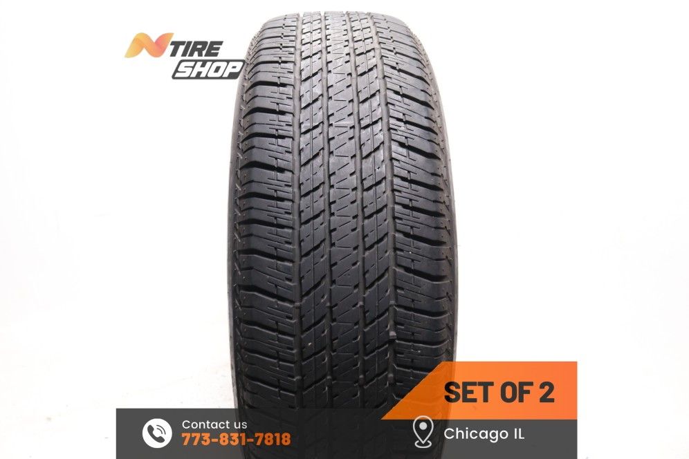 Set of 2 Used  9/32    245/60R20  107H  Bridgestone  Dueler H/T 684 II
