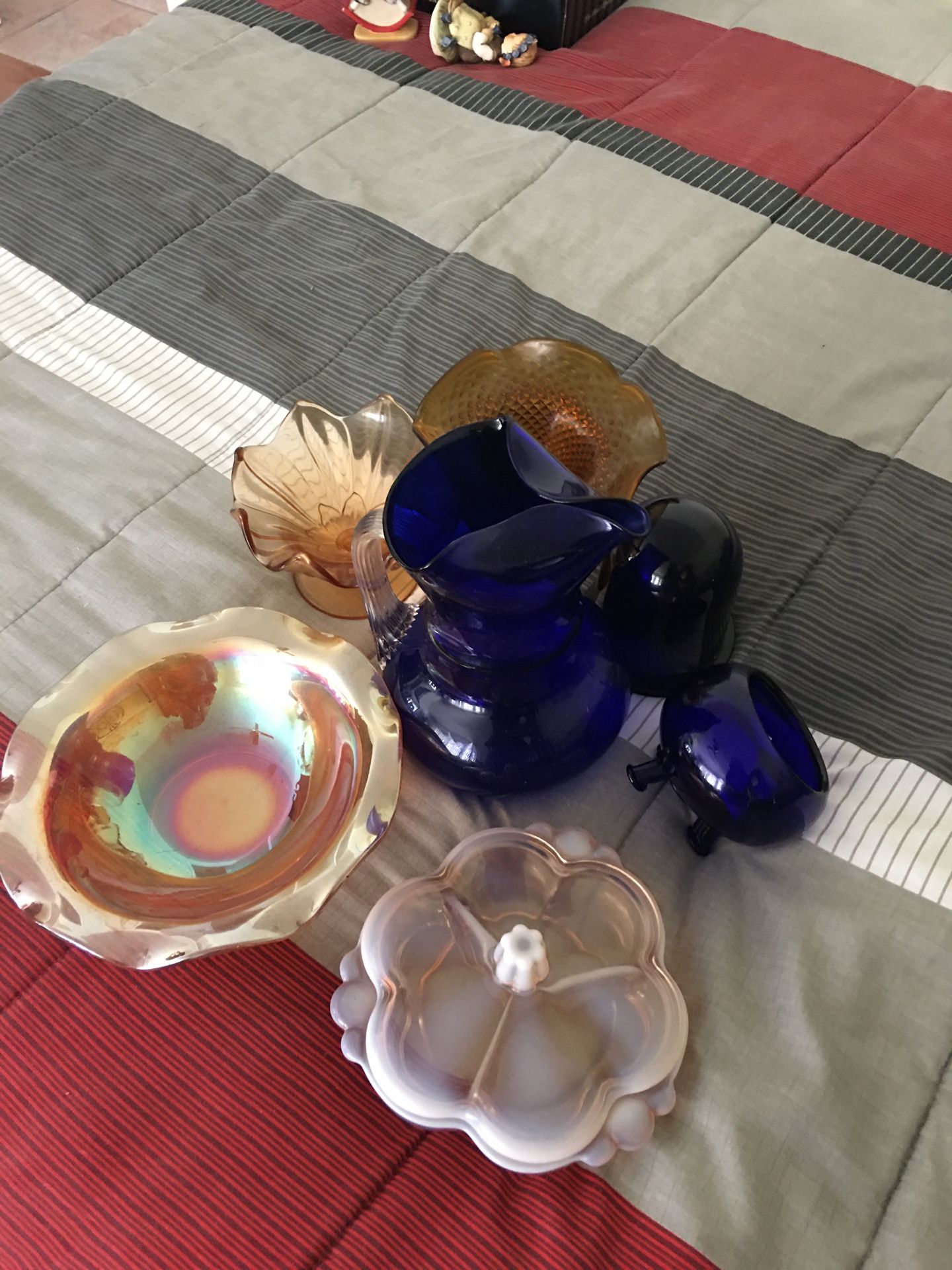 Collectible Glass Bowls and Pitcher