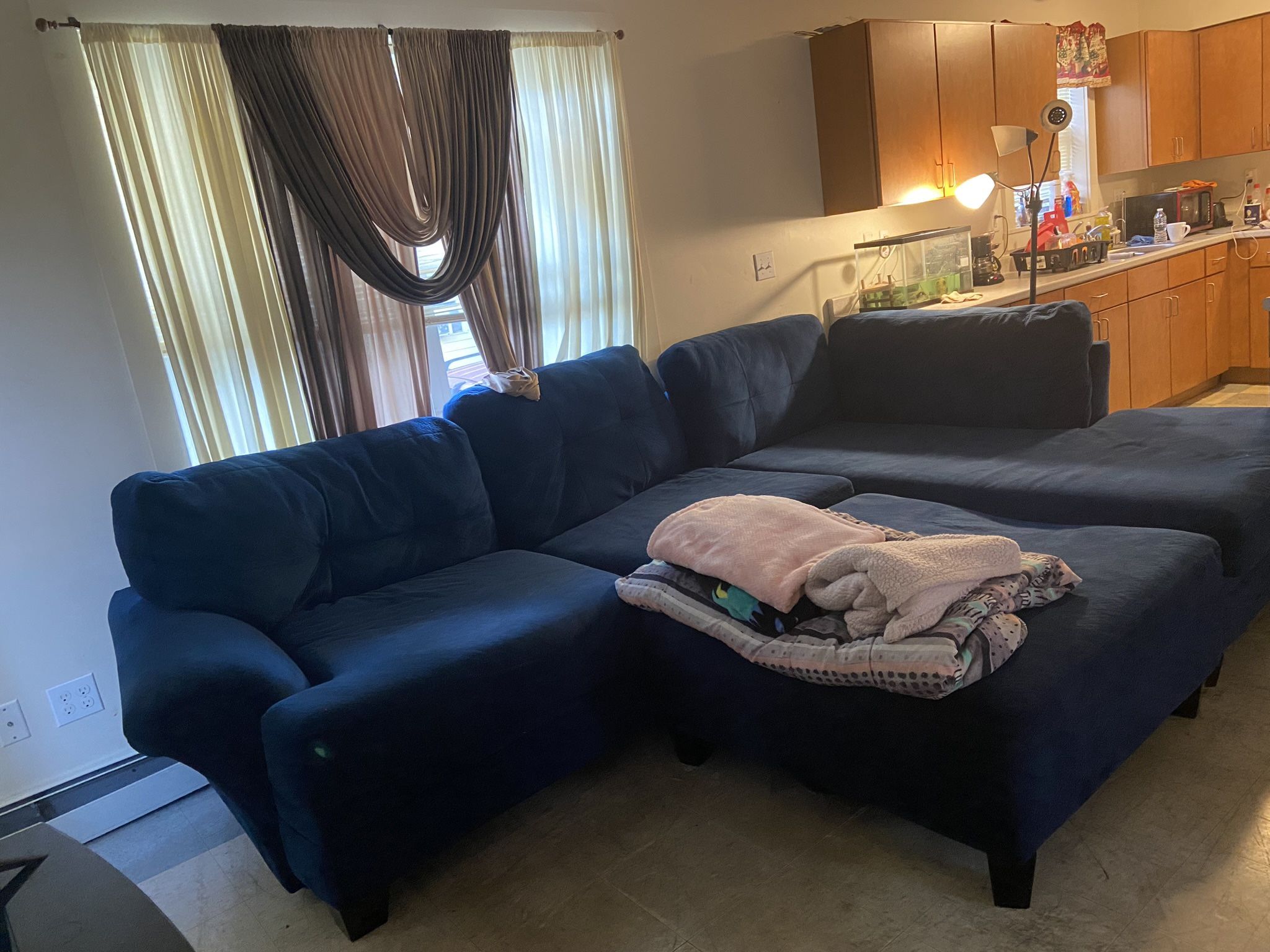 Navy Blue Family Couch