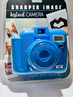 Brand New Sharper Image Instant Camera Blue