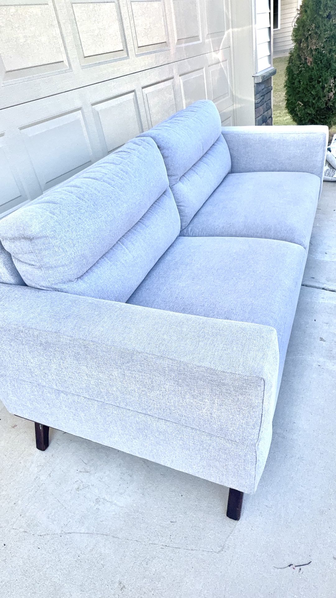 Modern Light Gray Large Sofa